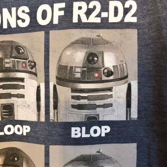 Unisex expressions of R2d2 funny mood tee size Large - Picture 4 of 4